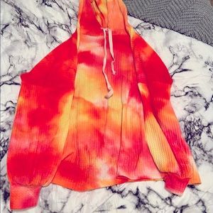 Pink Lily Tie-Dye Hoodie